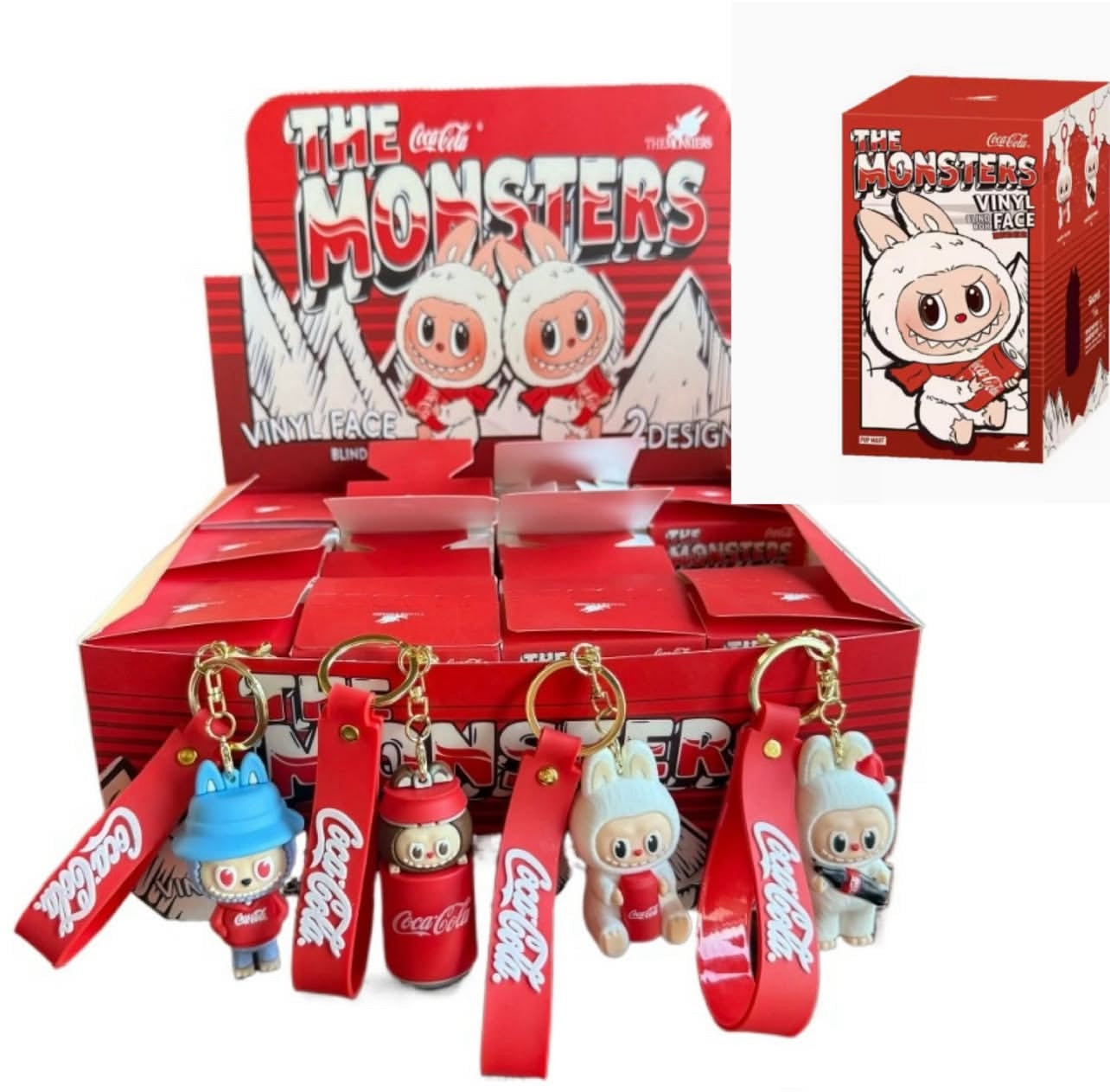 The Monster - Labubu Keychains (Coca-Cola Edition)
