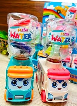 Mini Bus Water Tank/Dispenser with Playing Clay