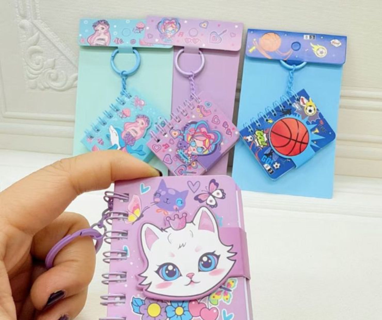 Spiral Pocket Diary Keychain