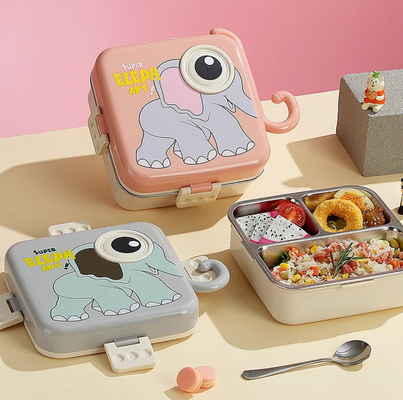 Elephant Eye - Spill Free Steel Lunch Box