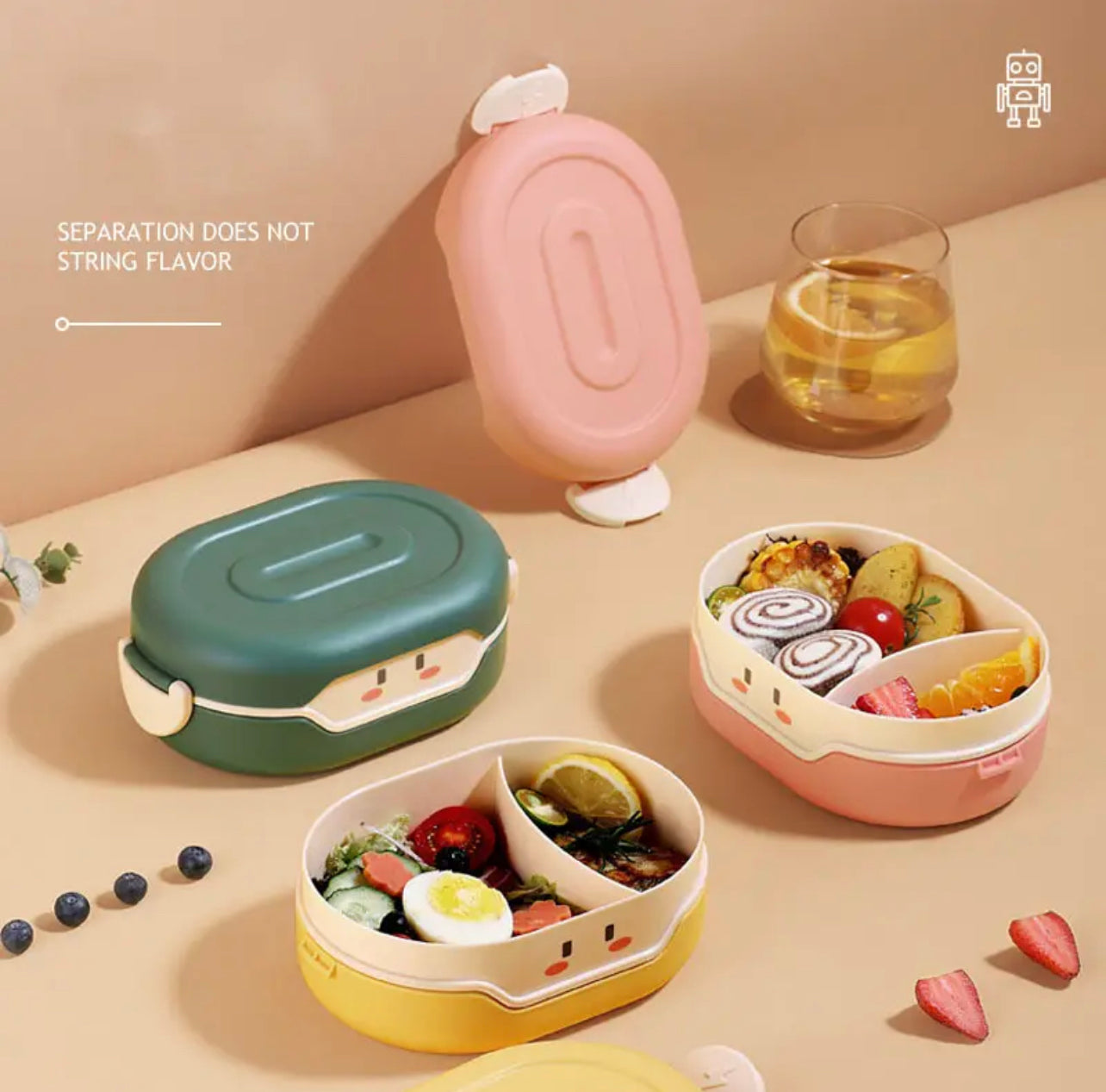 Cute Snacks Box (BPA Free, Non Toxic)