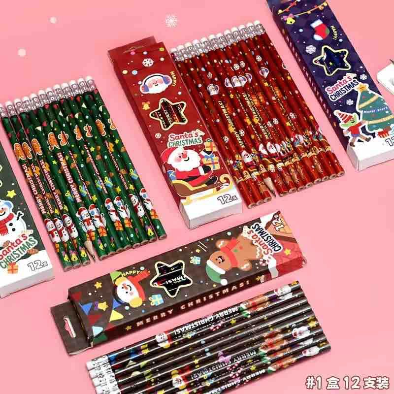 Christmas Pencils - 12pcs