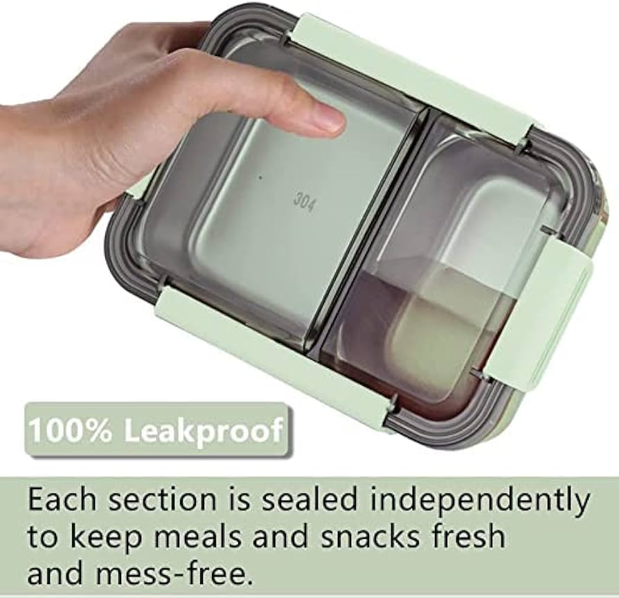 2 Grid | Spill Free | Stainless Steel Lunchbox