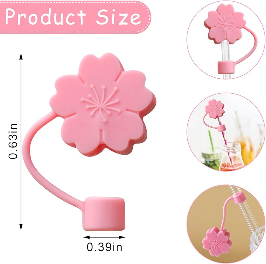 3D Straw Toppers - Stanley | Stylist | Silicone