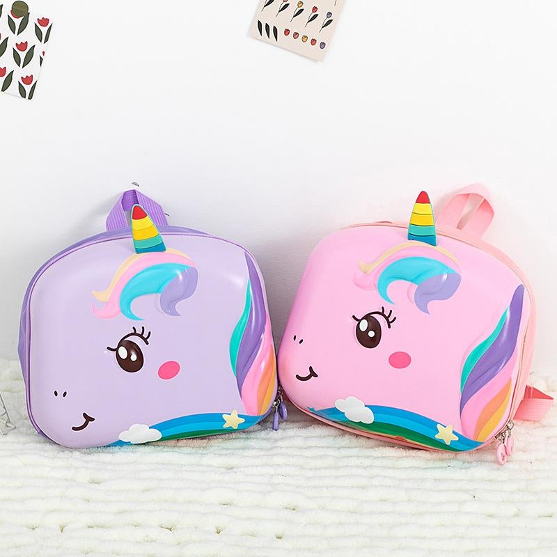 3D Unicorn Head Travel Backpack
