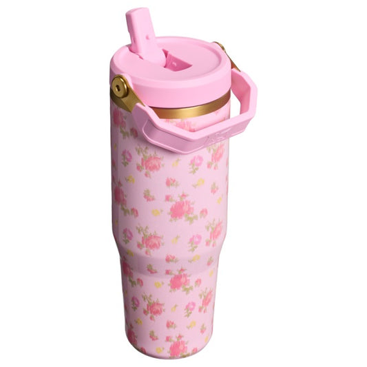 Stanley 1913 x LoveShackFancy IceFlow™ Flip Straw Tumbler | 30oz | Ibiza Sunset