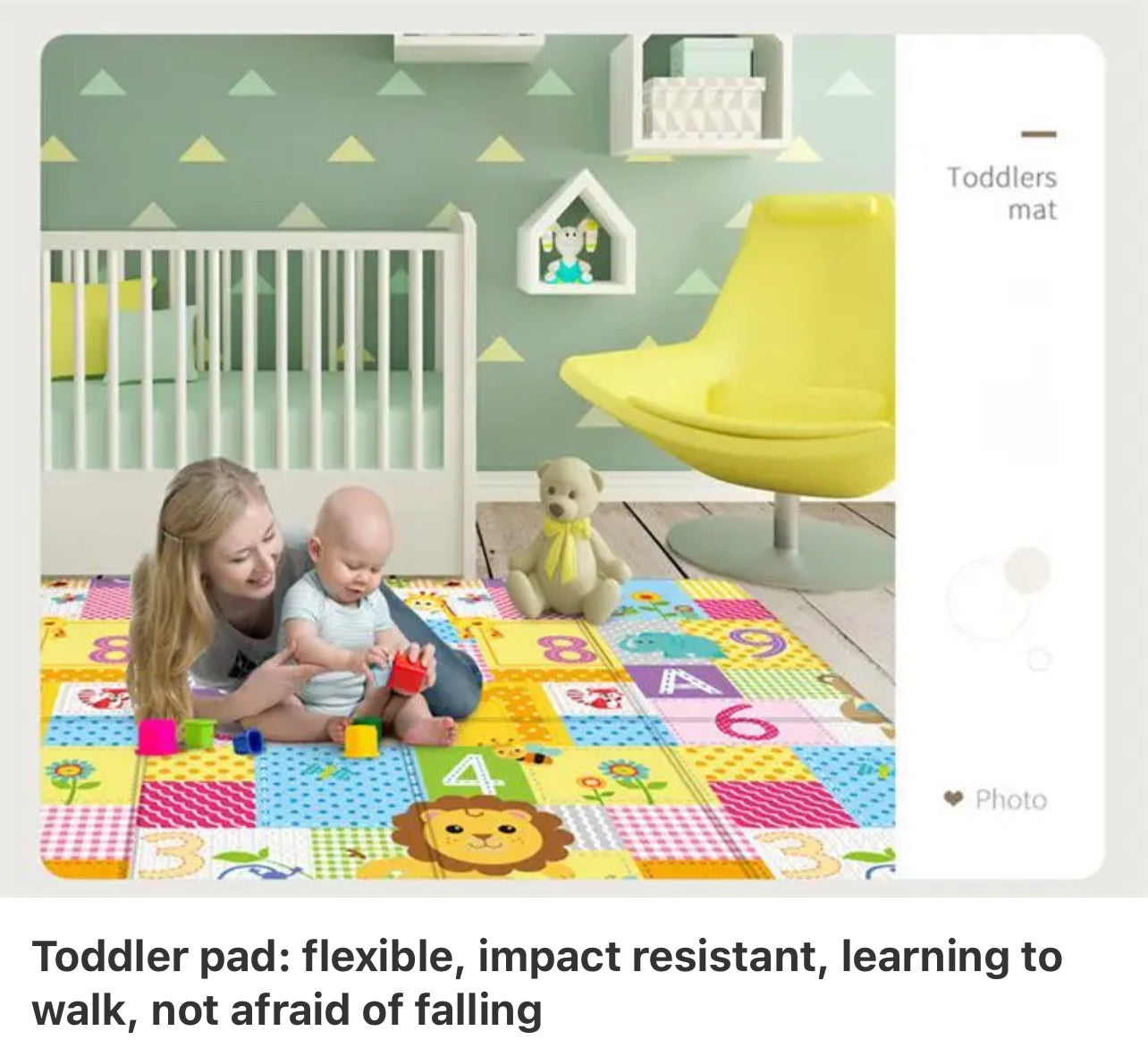 Crawling Buddy - Dual-Sided EPE Foam Play Mat