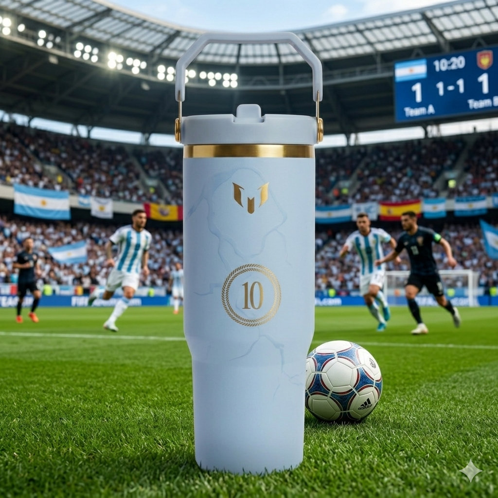 The Messi x Stanley IceFlow™ Flip Straw Tumbler | 30oz – Striker Blue