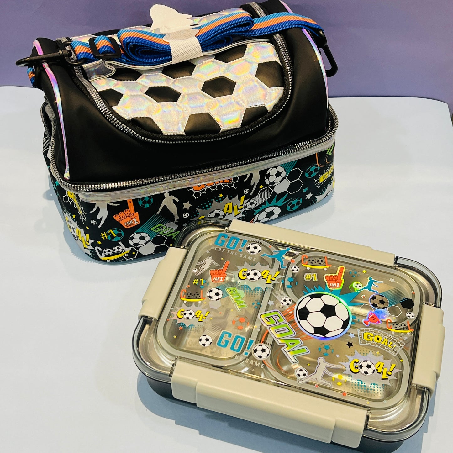 Vest Lunch Combo | Double Decker Lunchbag with Spill Free Lunchbox