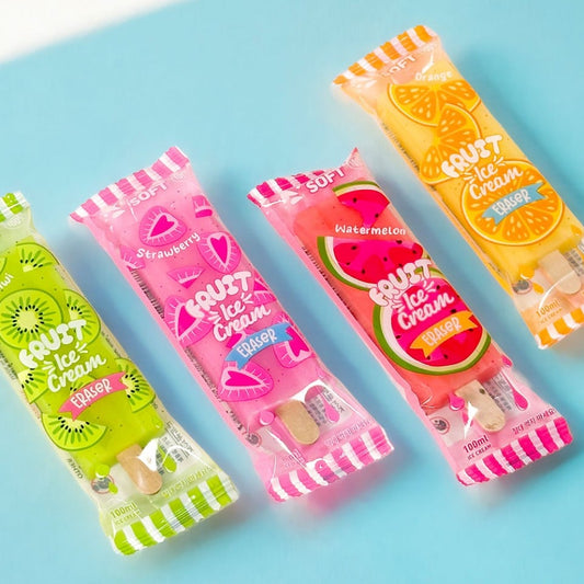 Fruit Popsicles Erasers - 1pcs