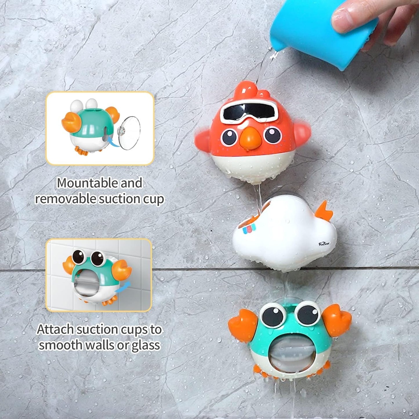 Baby Bath - 5 Charming Water Toys