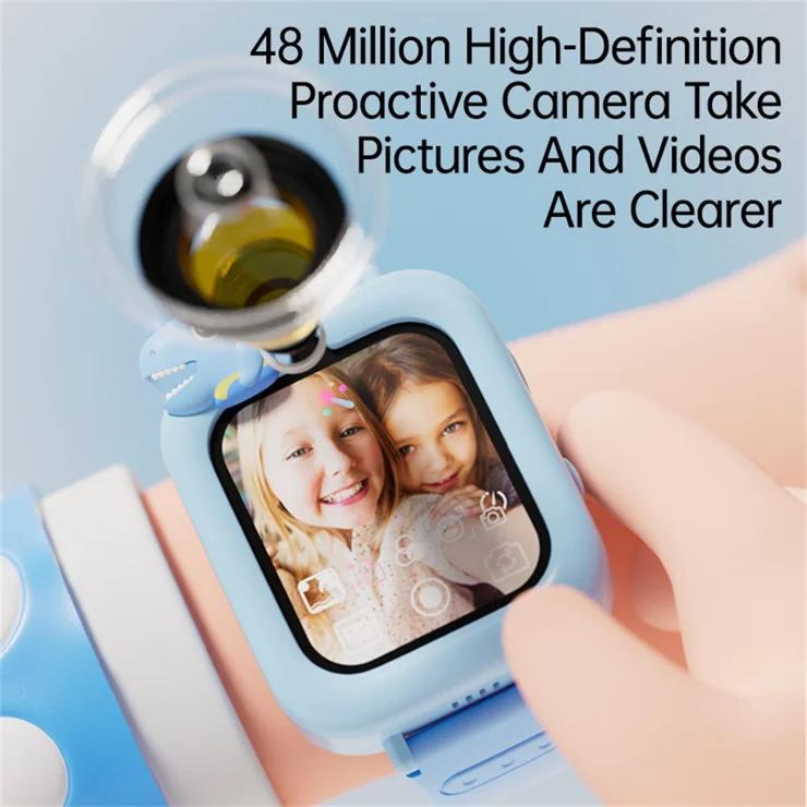 Koool - 1.83” Touch Screen Kids Smart Watch Built In 36 Games Video Recorder Music Player with Flashlight