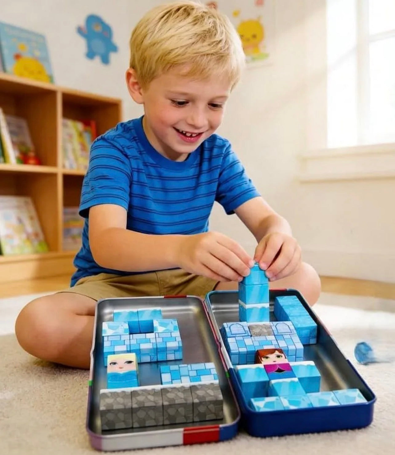 Frozen - 38pcs Compact Magnetic Tiles Travel Set (STEM)