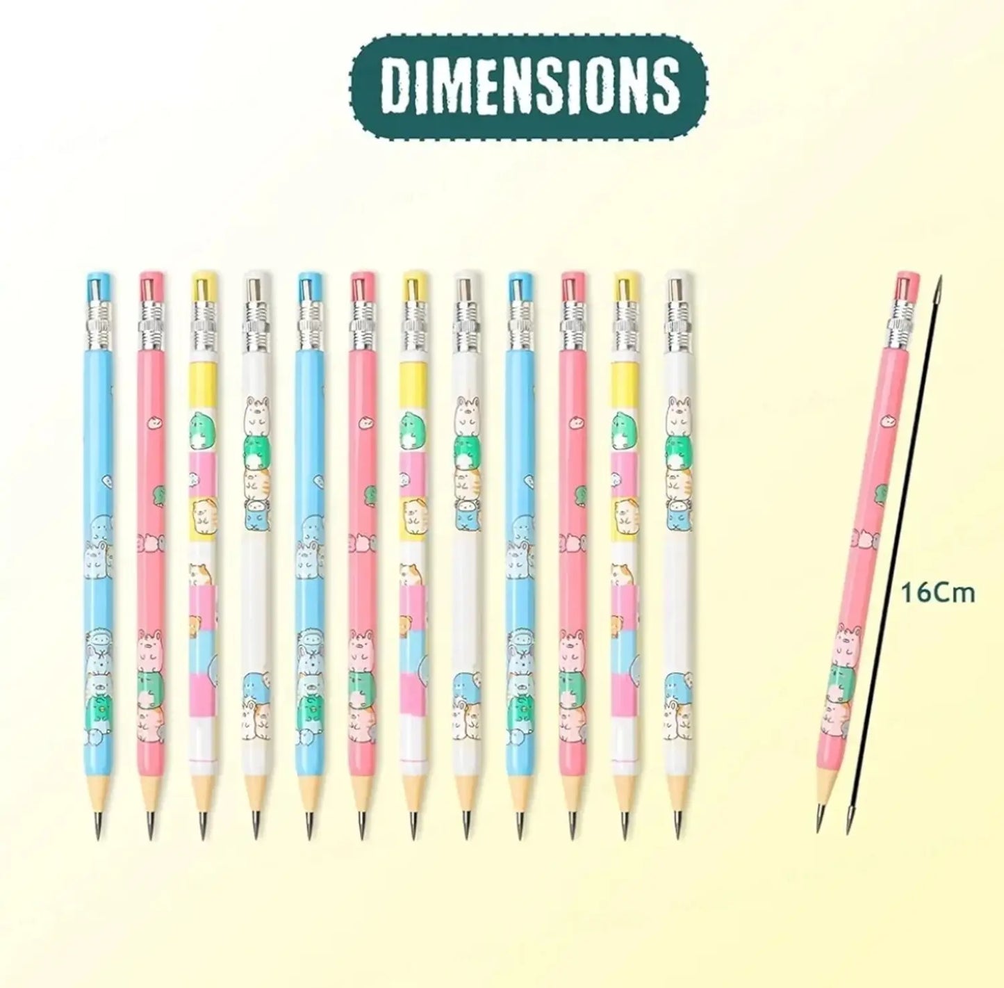 Cartoon Mechanic Pencils - 2mm ✏️