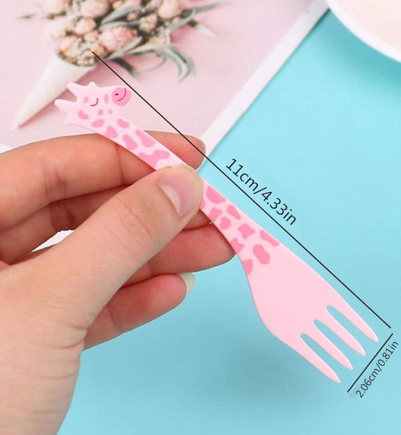 Giraffe Party Fork - 12pcs | Premium Quality