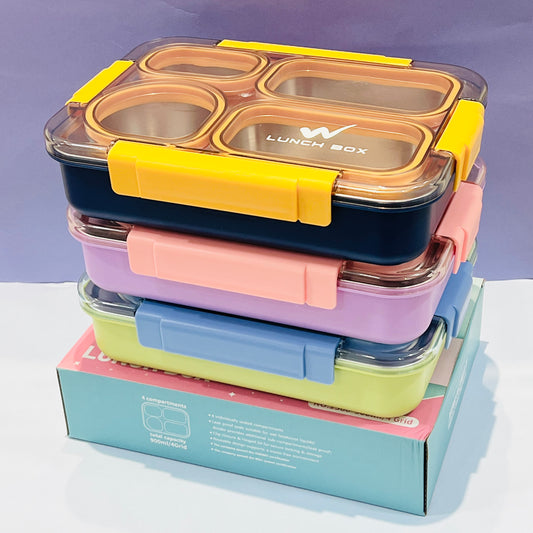 Buffet Meal - 4 Compartments 100% Spill Proof Lunchbox (900ml | For Adults/Teenagers)