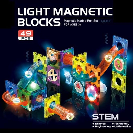 49pcs Magnetic Building Blocks with Lights (STEM)