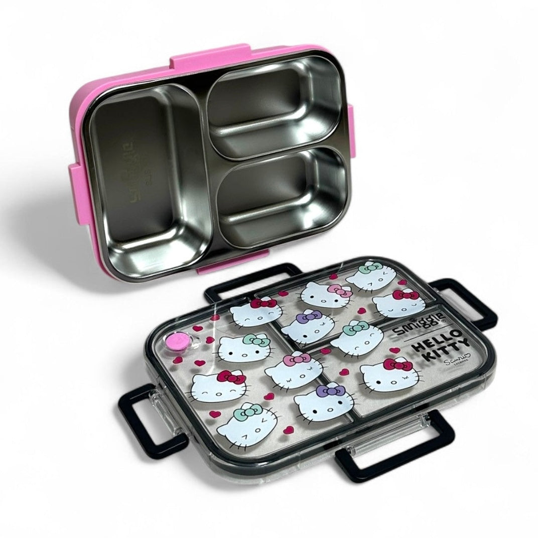 Smiggle - Trio Large Stainless Steel Lunchbox