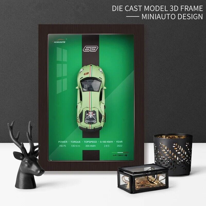 3D Sports Car Frames - 1:32 Model Poster