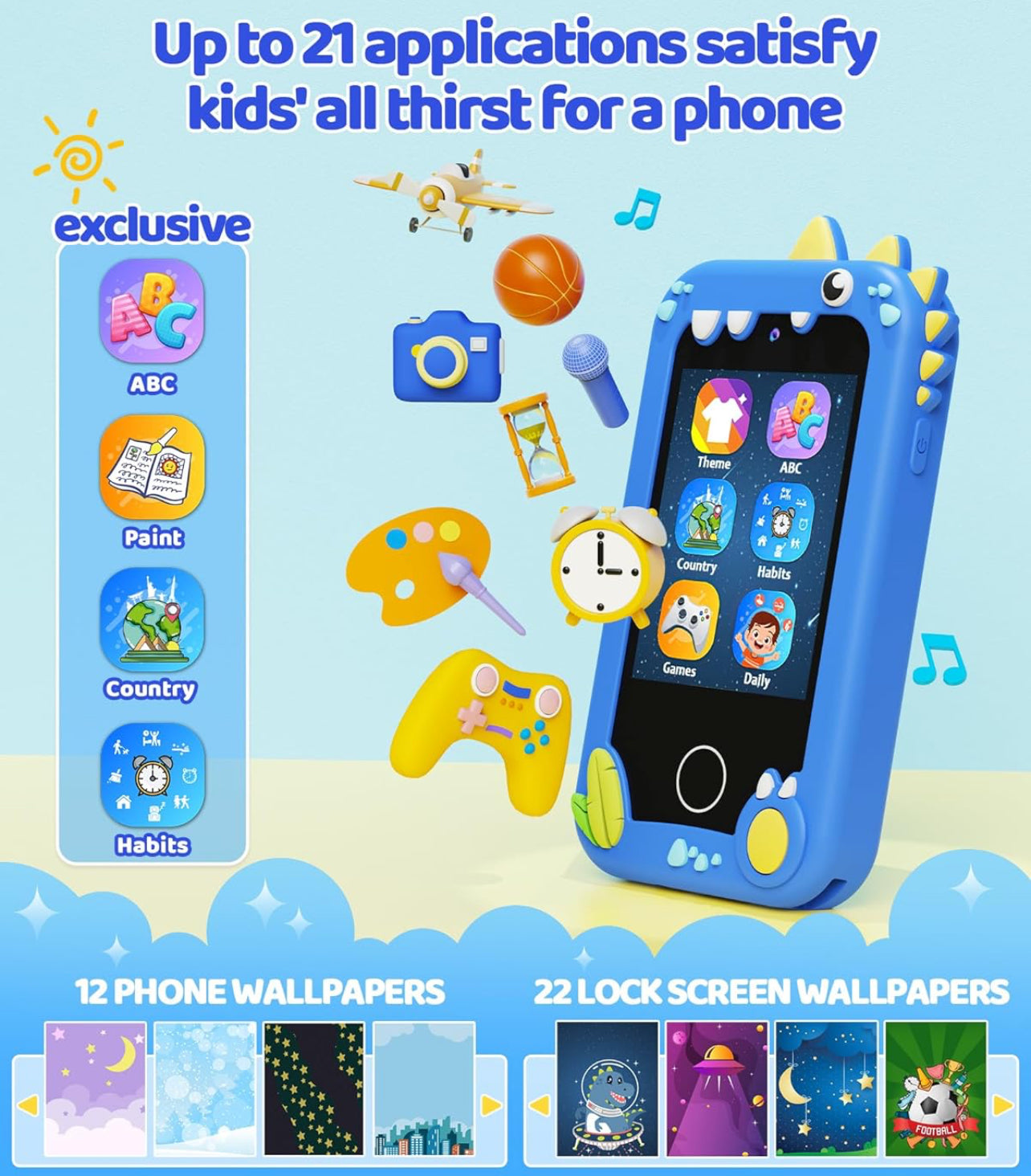 Entertaining Kids - Touch Smartphone/Camera | Learning
