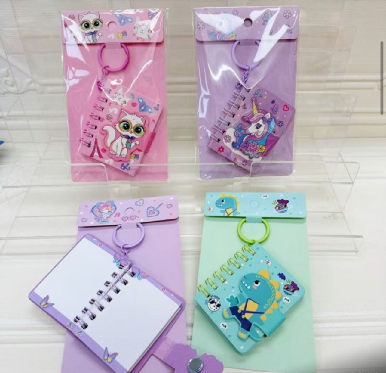 Spiral Pocket Diary Keychain