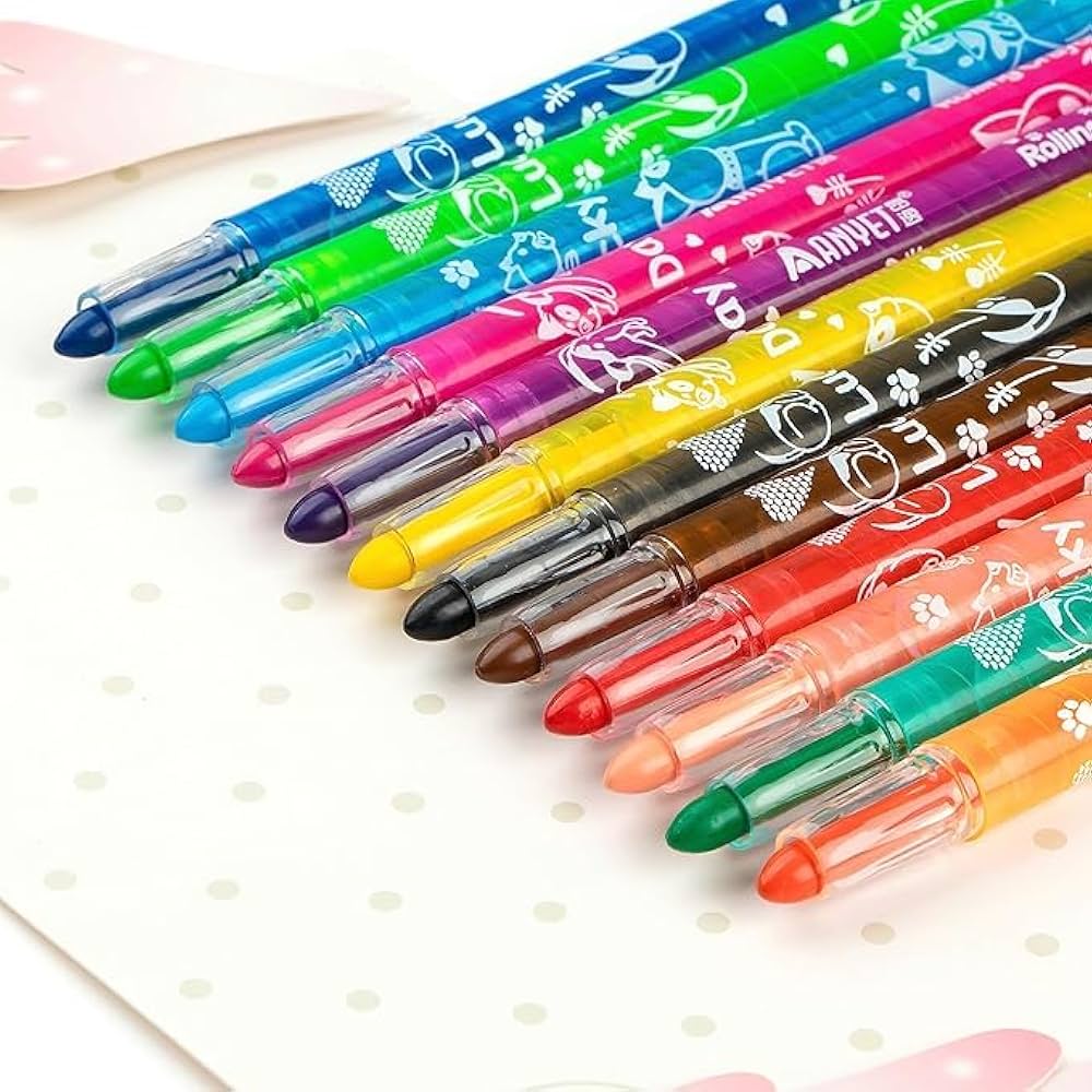 Twist Crayons with Book