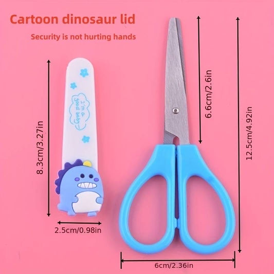 Cute Dino/Rabbit Scissors with Safety