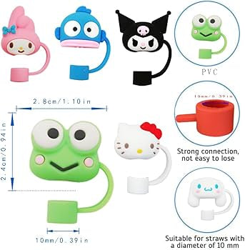 3D Straw Toppers - Stanley | Stylist | Silicone