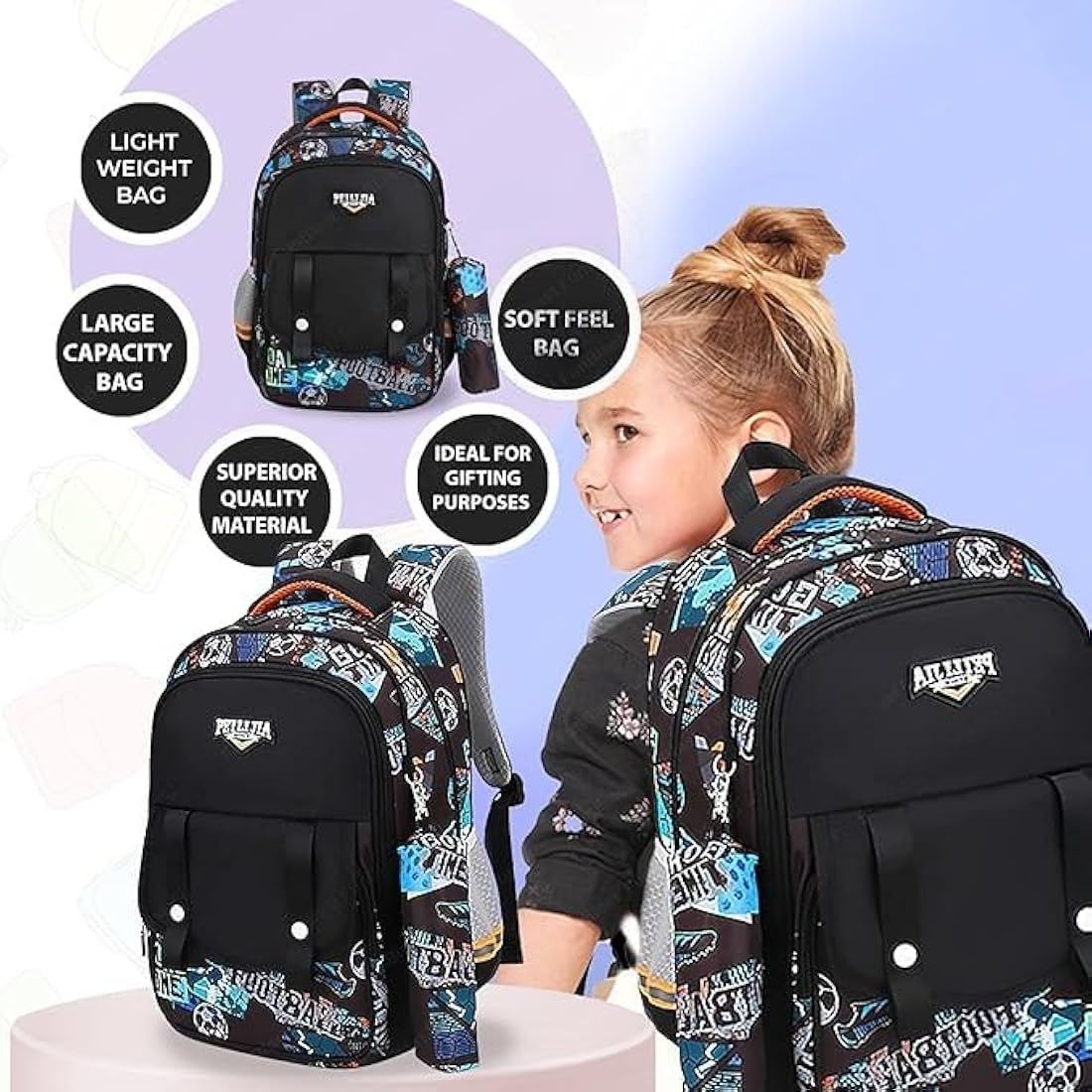 Football World - 16” Multi Pocket Smart Backpack