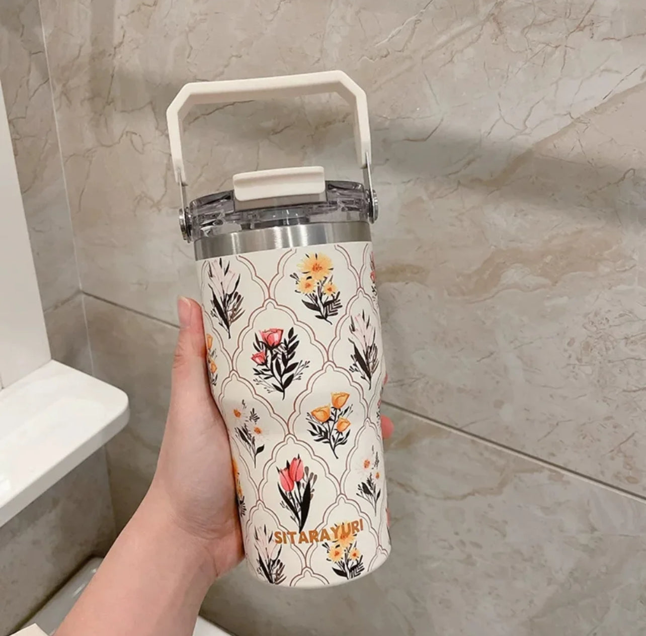 Sitarayuri Floral - Flip Straw | 600ml