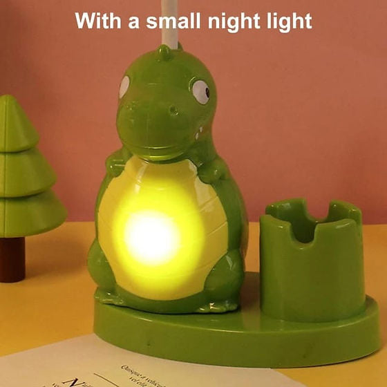 Cute Dino Table Lamp | Night Lamp | Pen Stand with Sharpener