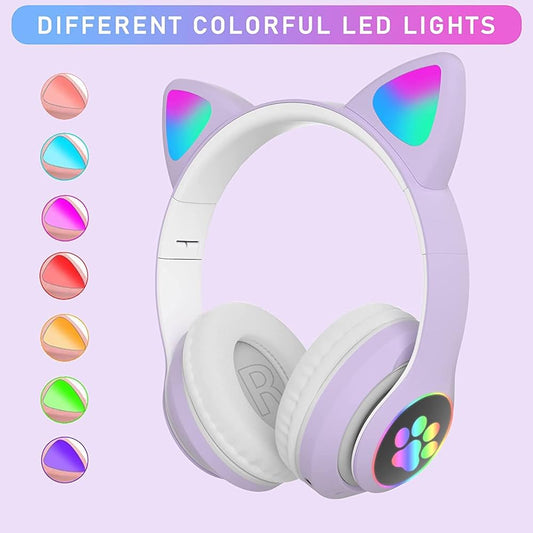 Meow Headphones with Lights - Wireless, Bluetooth