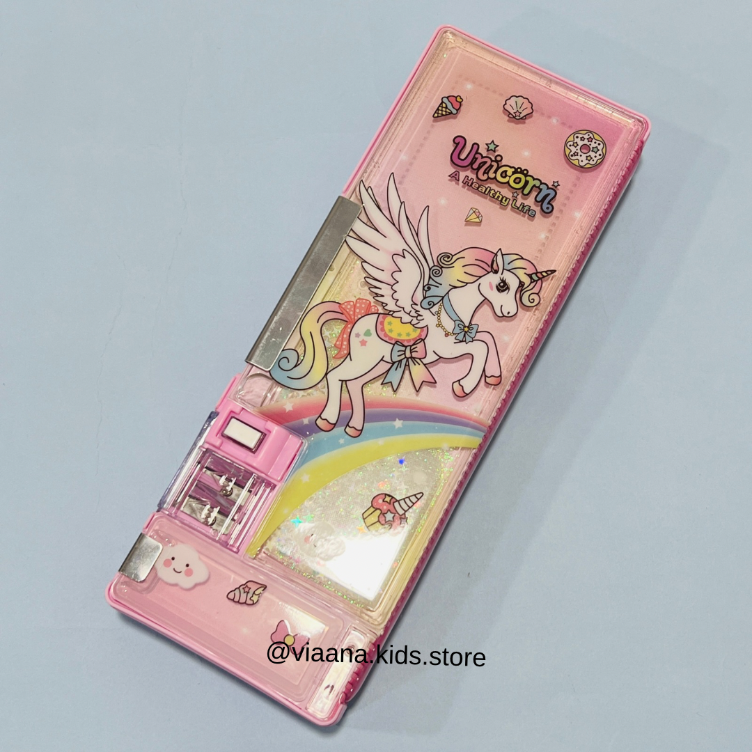 Magnetic 2 Side Pencil Box - Glittery