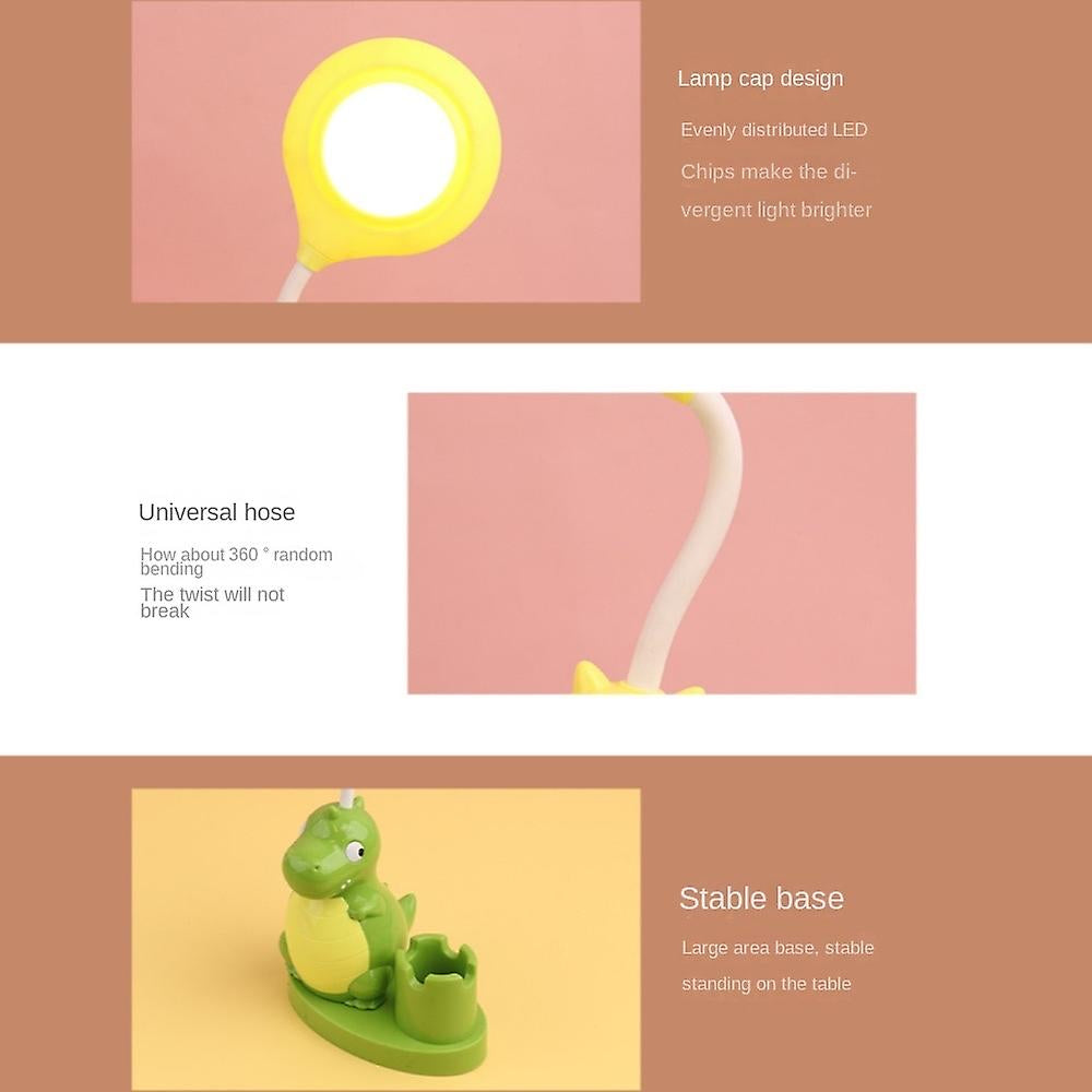Cute Dino Table Lamp | Night Lamp | Pen Stand with Sharpener