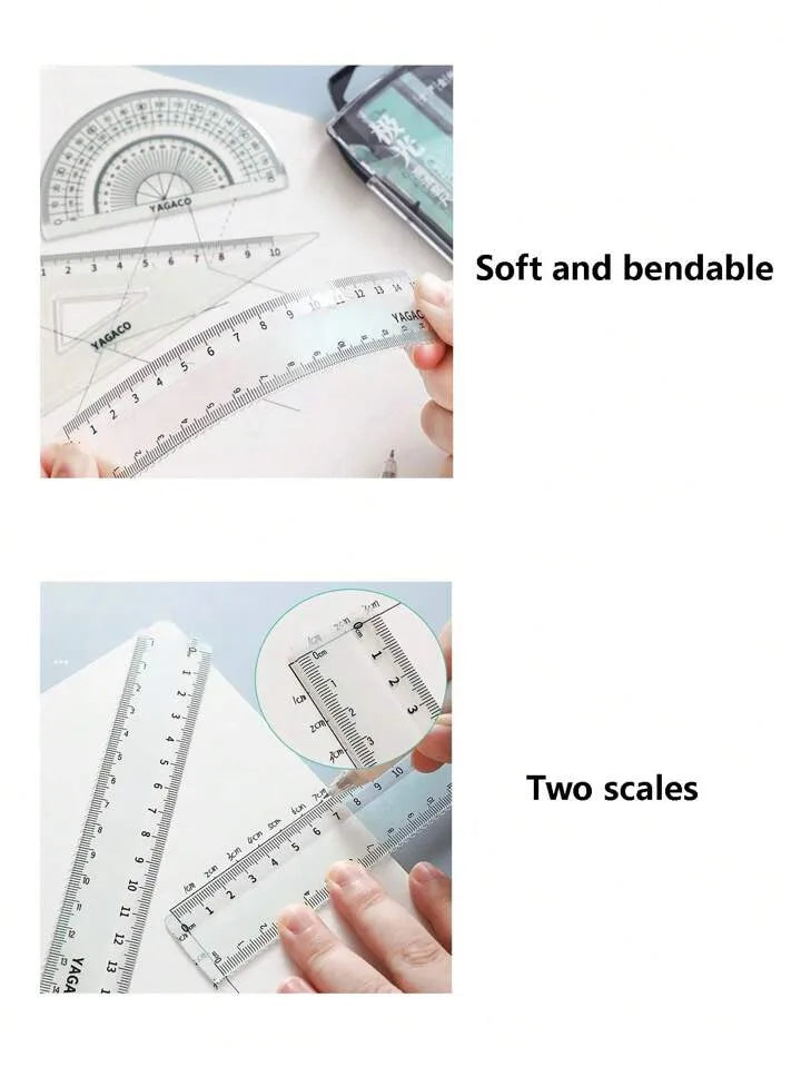 Aurora Colour Changing Rulers - 4pcs
