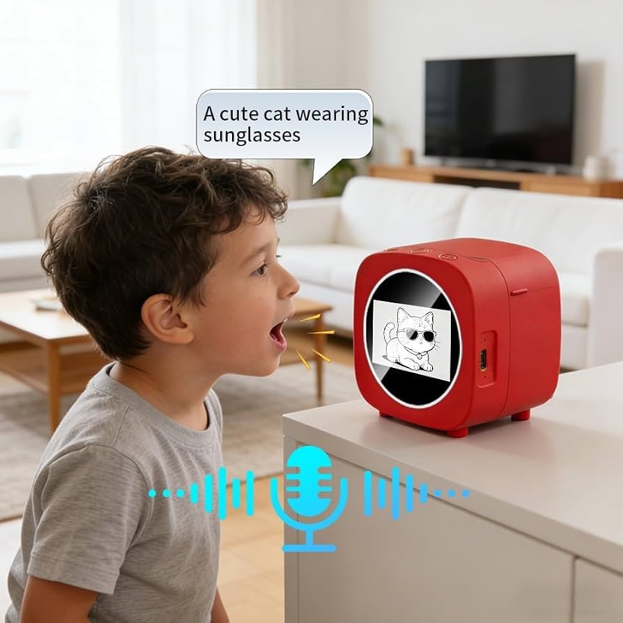 Smart Print - AI Voice Control Printer with APP & WiFi