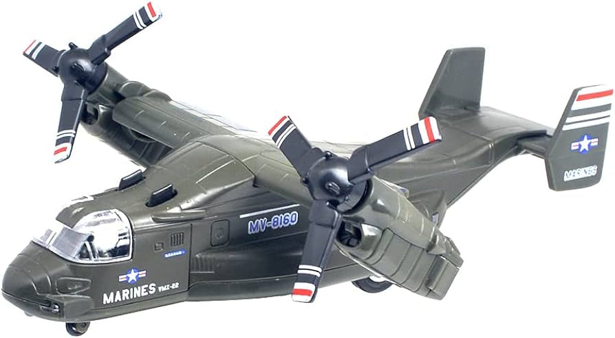 Military Airplane - Metal MV-22 Osprey Transport