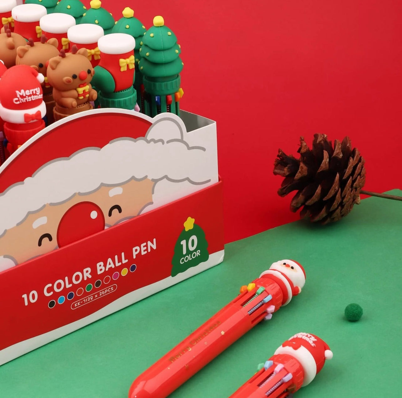 10 in 1 Christmas Gel Pens : Fun and Vibrant Writing