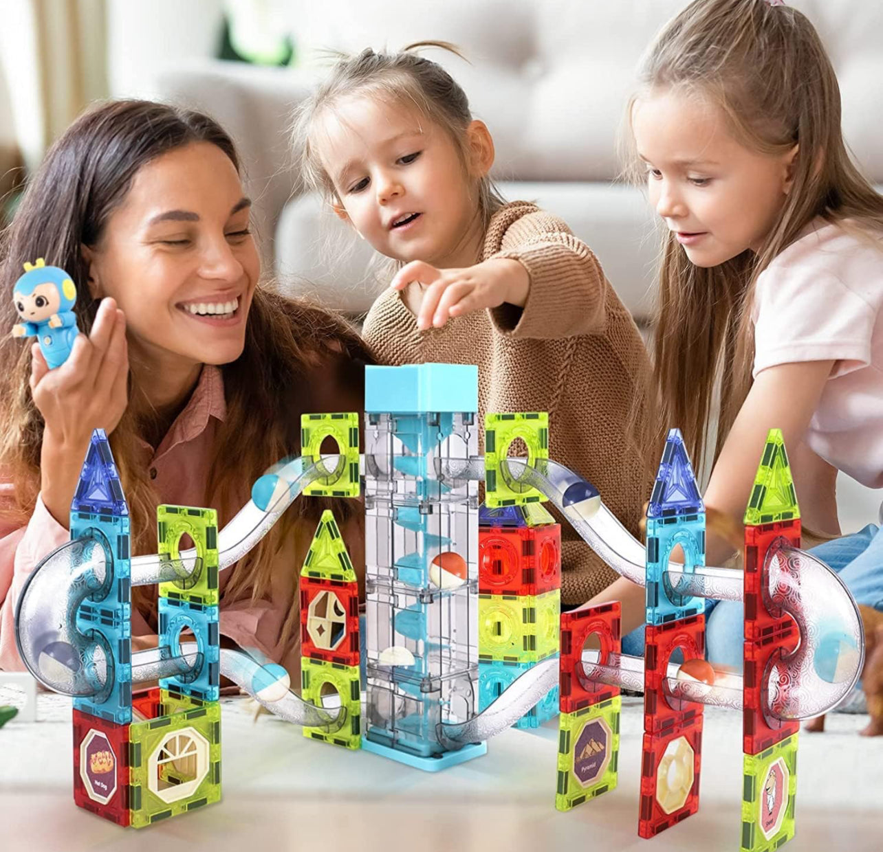 120pcs Magnetic Animal Park | Marble Run | Tiles