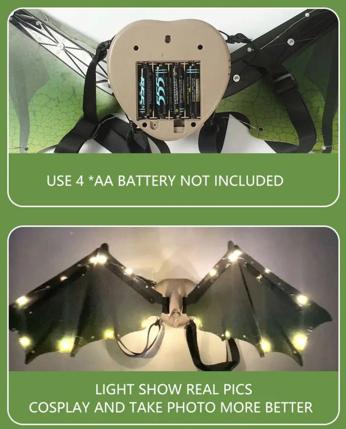 Auto Wings 🦖 🦋 - Electric, Musical with Glowing Lights