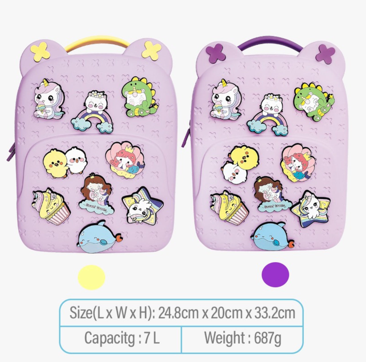Unicorn Backpack - Crocs Style with Jibbitz