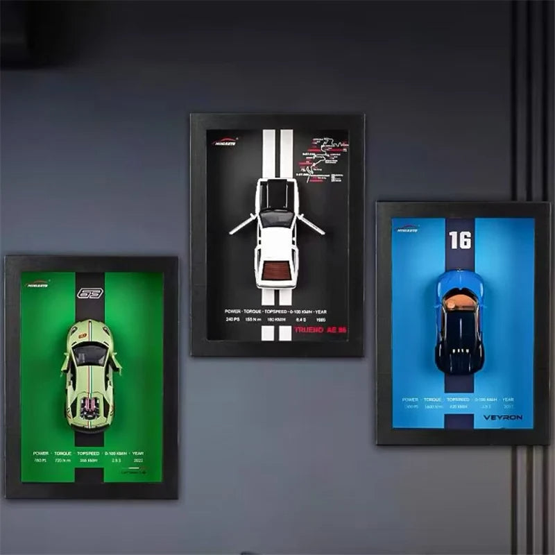 3D Sports Car Frames - 1:32 Model Poster