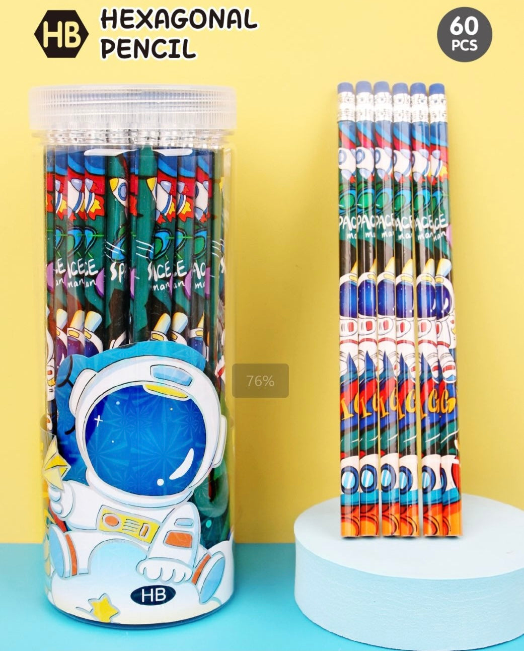 Big Barrel - 60pcs Cute Pencils