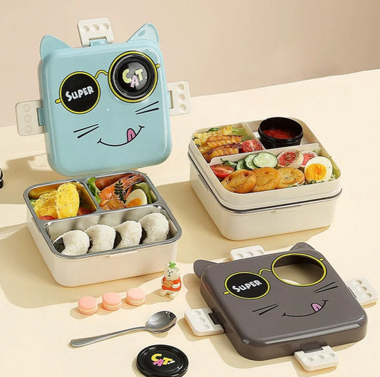 Cat Eye - Spill Free Steel Lunch Box