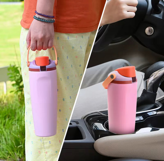 Dual-Drinking Water Bottle - 30oz