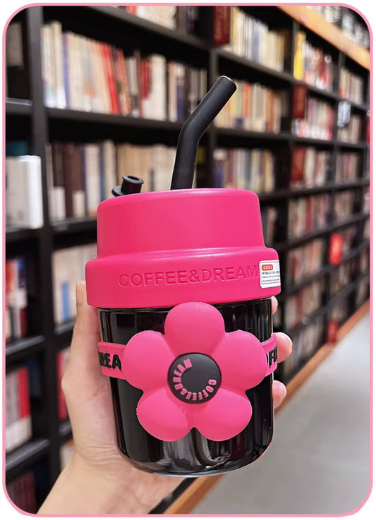 Flower Straw Tumbler - 400ml