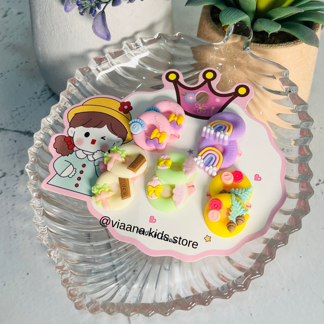 Donut Hairbands - 5 sets