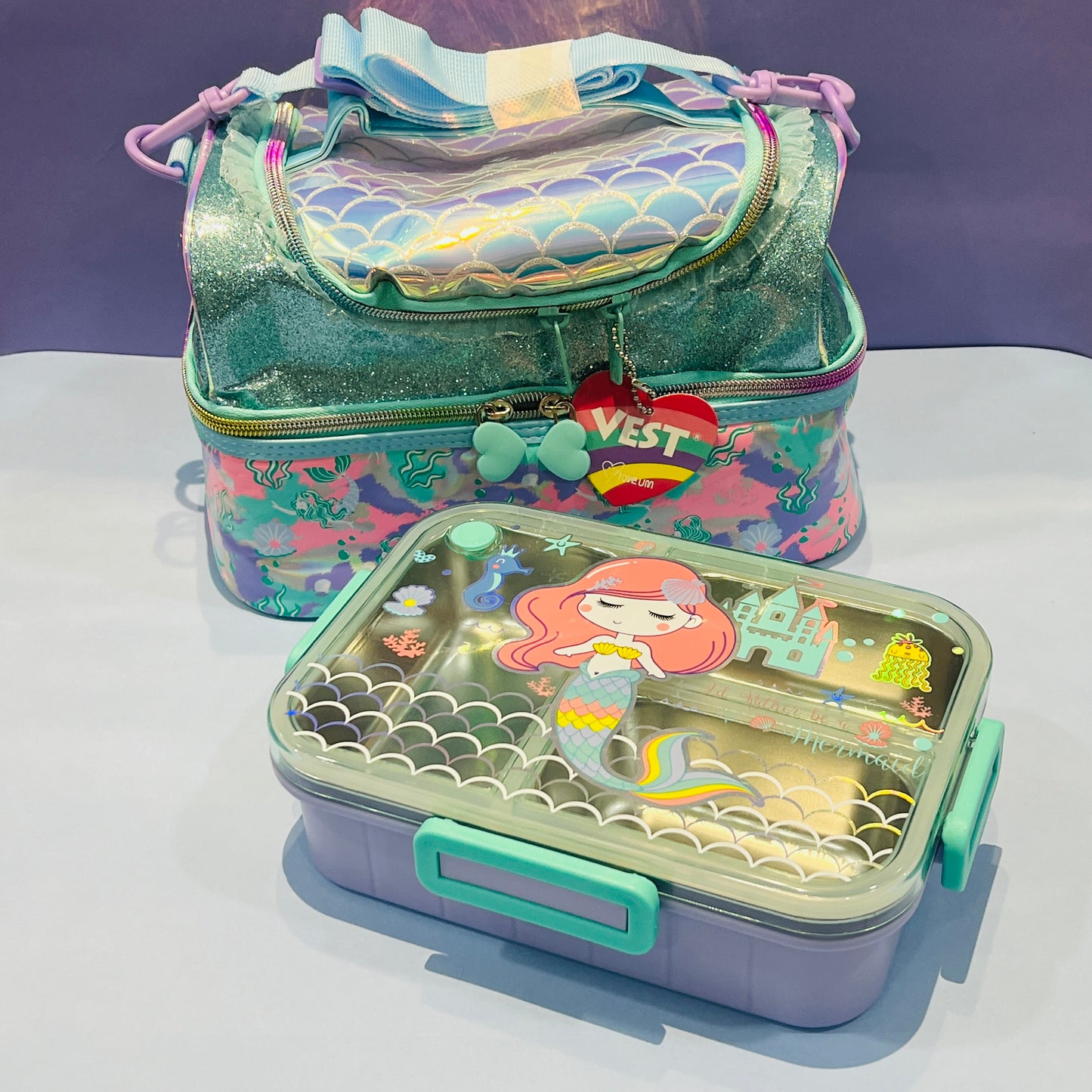 Vest Lunch Combo | Double Decker Lunchbag with Spill Free Lunchbox