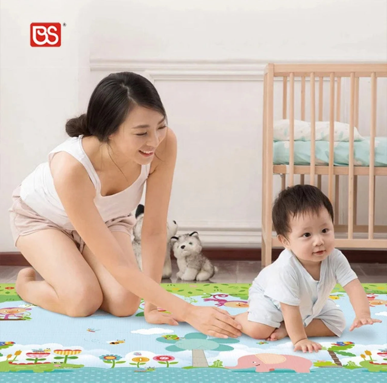 Crawling Buddy - Dual-Sided EPE Foam Play Mat