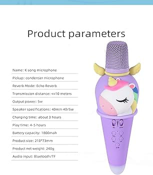 Sing Along Mike - In Built Cute Bluetooth Mike with Speaker